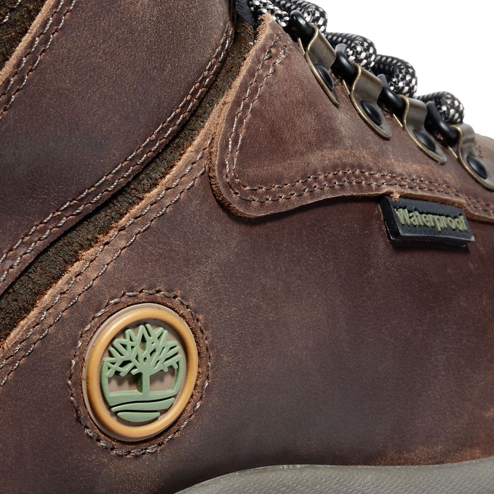 Timberland Παπούτσια Πεζοπορίας Γυναικεια Βαθυ Καφε - White Ledge Mid Waterproof - Greece 2873195-WZ